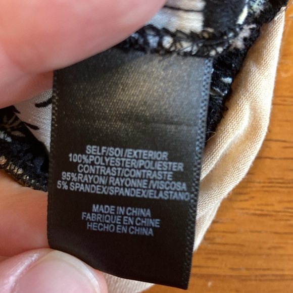 Wayf Womens Size S Black Yellow Floral Off Shoulder Smocked Bodysuit Long Sleeve - Picture 11 of 15